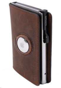 Clicksafe Börse AirTag Hunter braun